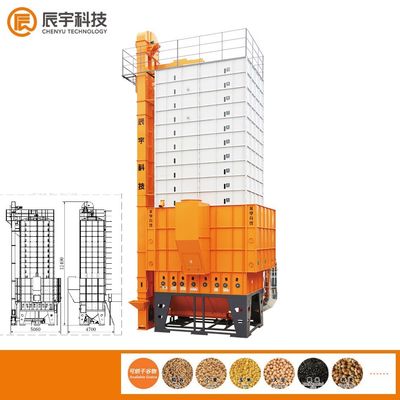 17.35KW Corn Drying Equipment , 30T Mixed Flow Dryer for for rice / wheat